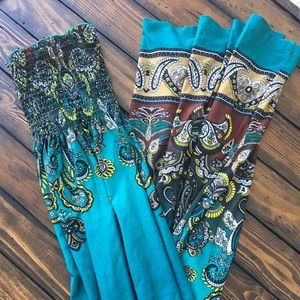 Venus patterned maxi dress